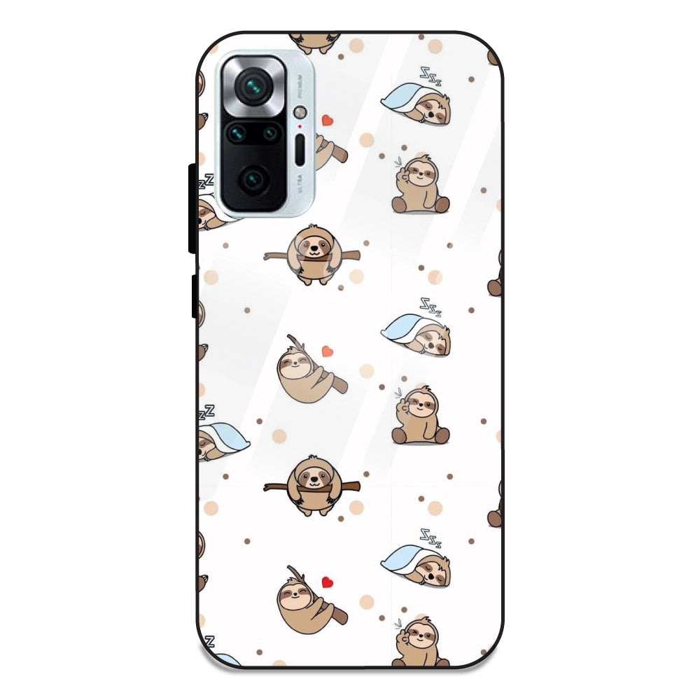 Sloths - Glass Cases For Redmi Note 10 Pro