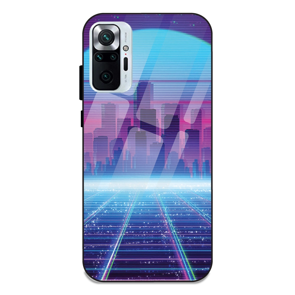 Cityscape Synthwave - Glass Cases For Redmi Note 10 Pro