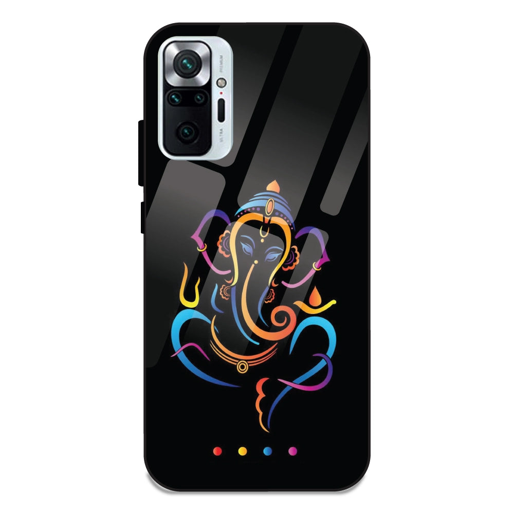 Lord Ganpati - Glass Cases For Redmi Note 10 Pro