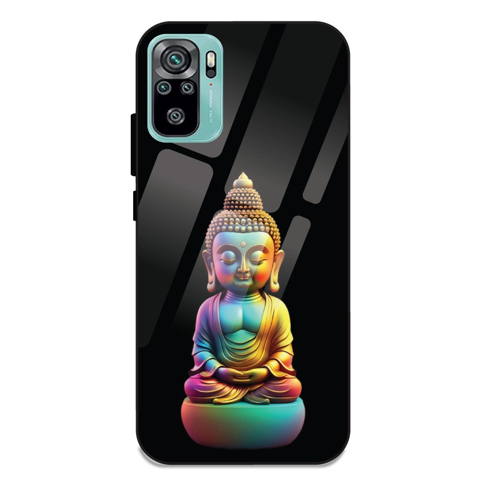 Gautam Buddha - Glass Cases For Redmi Note 10
