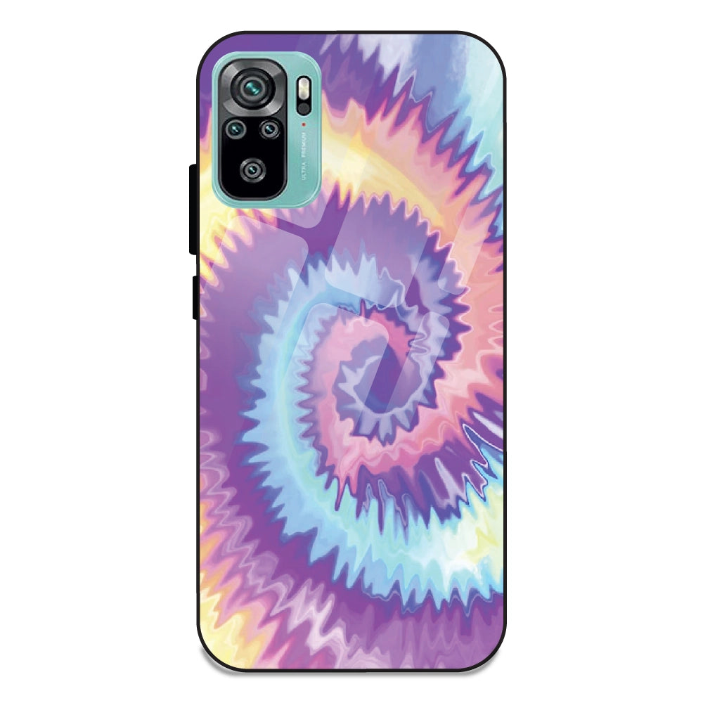 Unicorn Tie Dye - Glass Case For Redmi Note 10