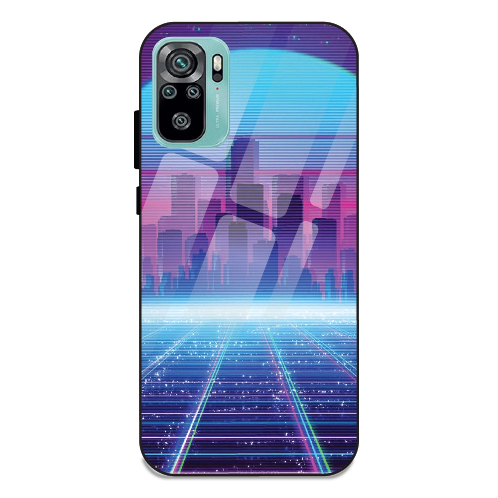 Cityscape Synthwave - Glass Cases For Redmi Note 10