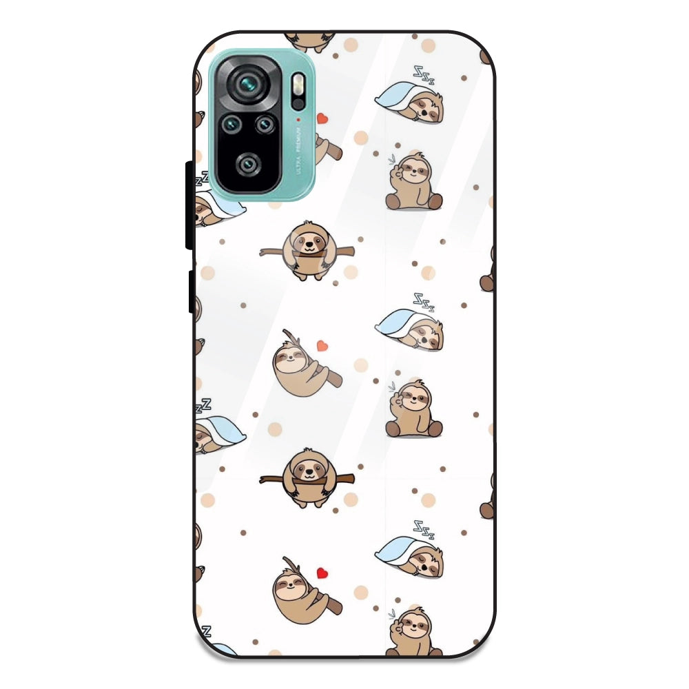Sloths - Glass Cases For Redmi Note 10S