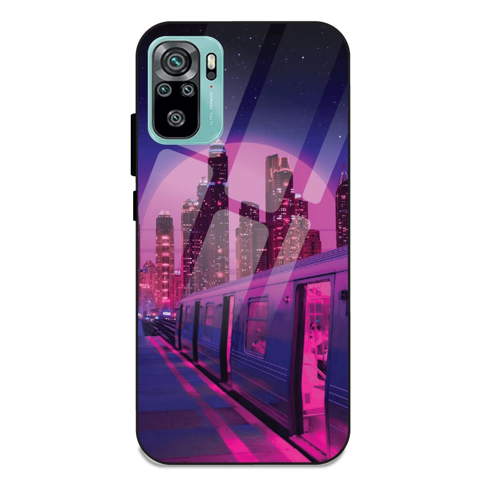 Neon City Synthwave - Glass Cases For Redmi Note 10S