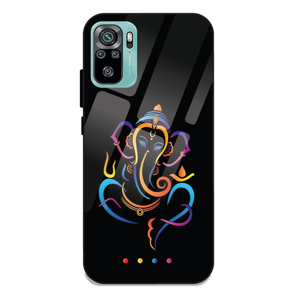 Lord Ganpati - Glass Cases For Redmi Note 10S