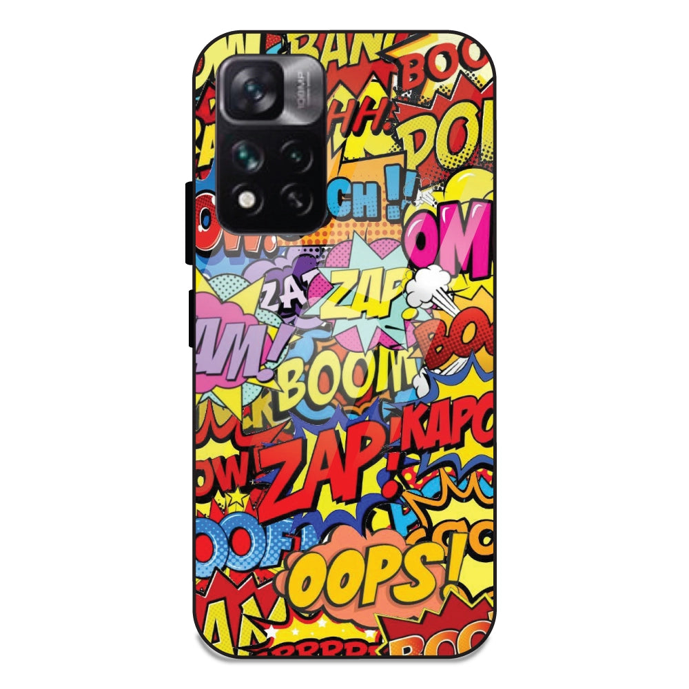 Comic Pop Art - Glass Cases For Redmi Note 11 5G