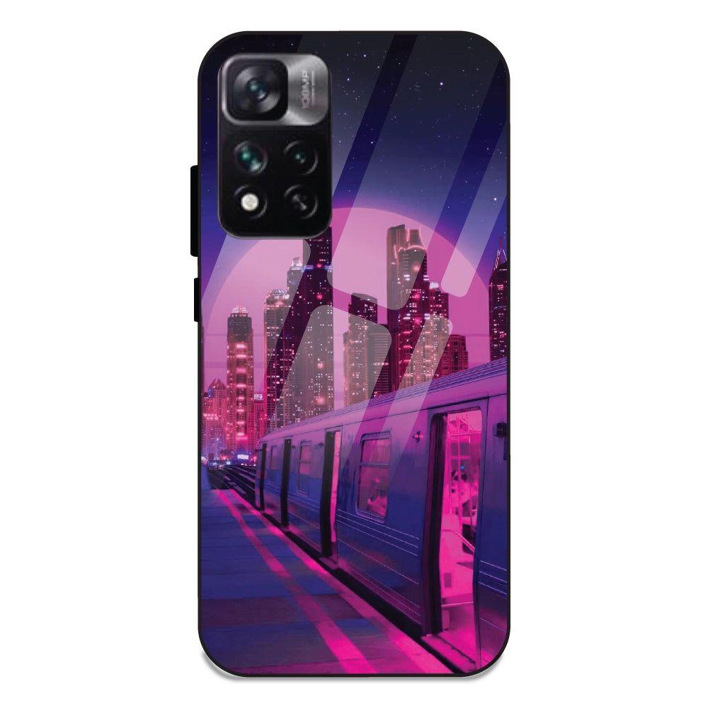 Neon City Synthwave - Glass Cases For Redmi Note 11 5G