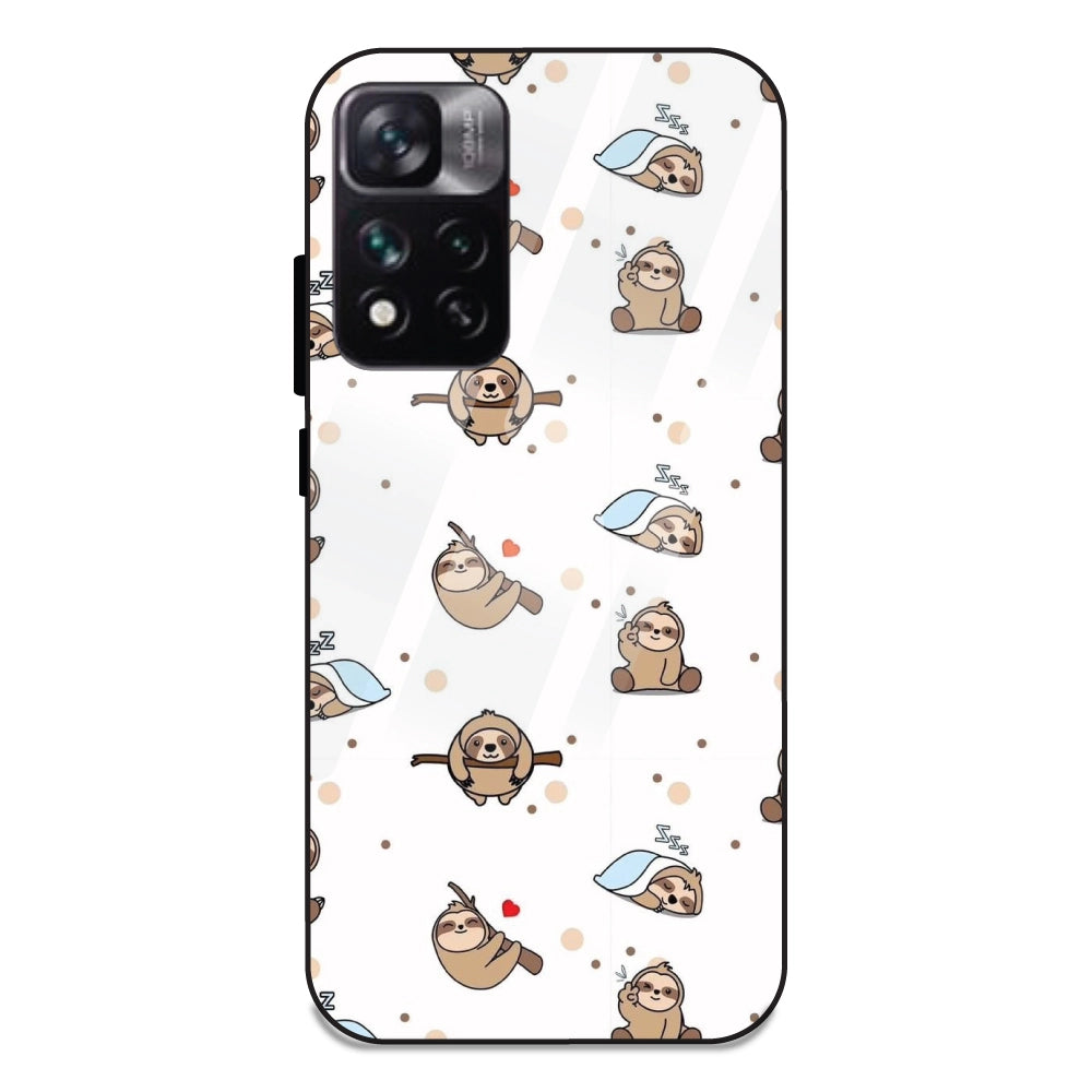 Sloths - Glass Cases For Redmi Note 11 5G