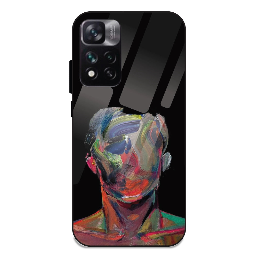 Face Oil Painting - Glass Cases For Redmi Note 11 5G