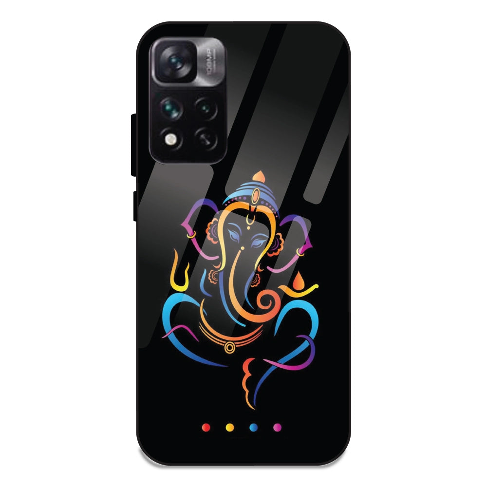 Lord Ganpati - Glass Cases For Redmi Note 11 5G
