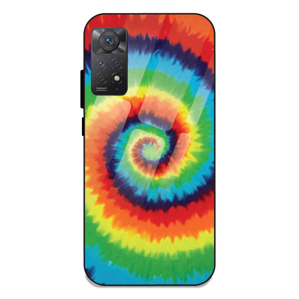Rainbow Tie Dye - Glass Case For Redmi 11 Pro 4G