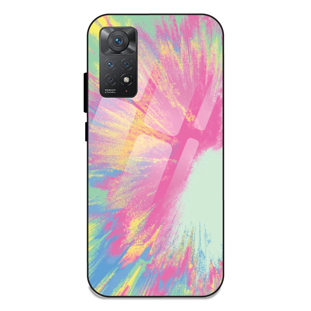 Pastel Splash Tie Dye - Glass Case For Redmi 11 Pro 4G