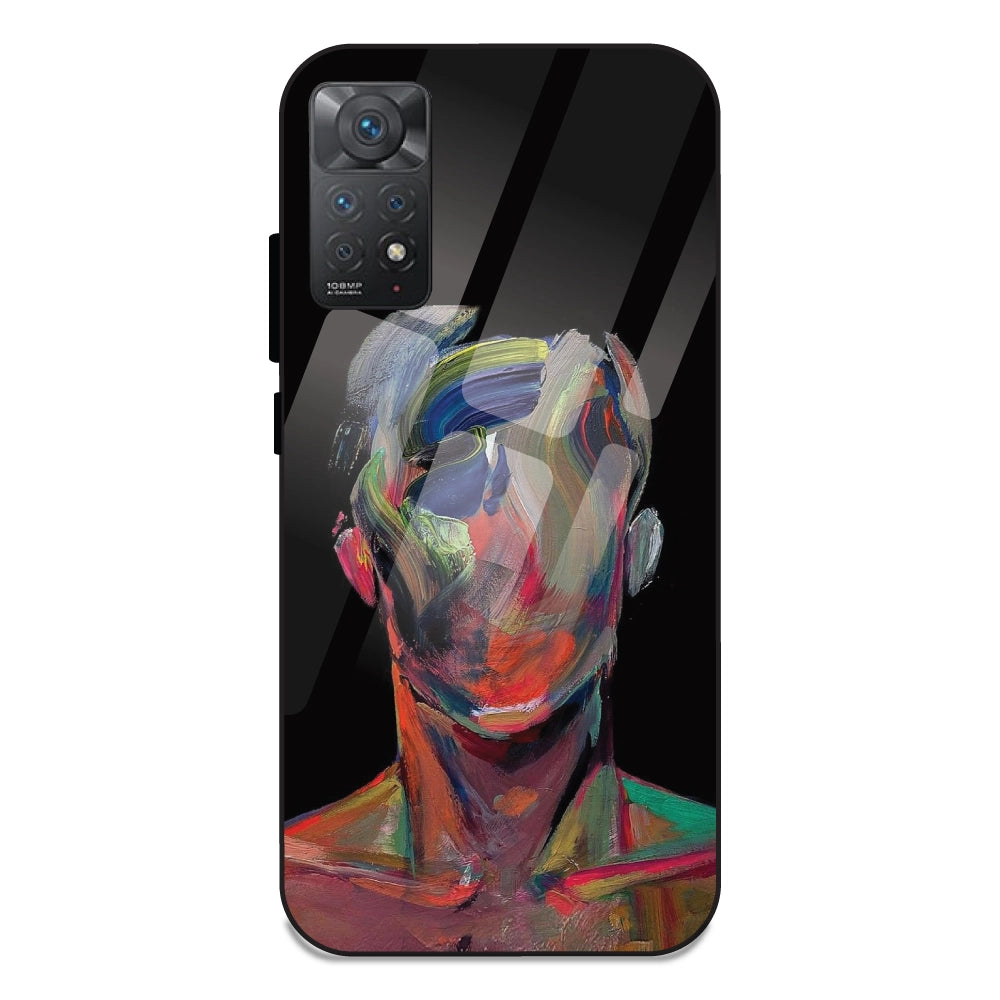 Face Oil Painting - Glass Cases For Redmi 11 Pro 4G