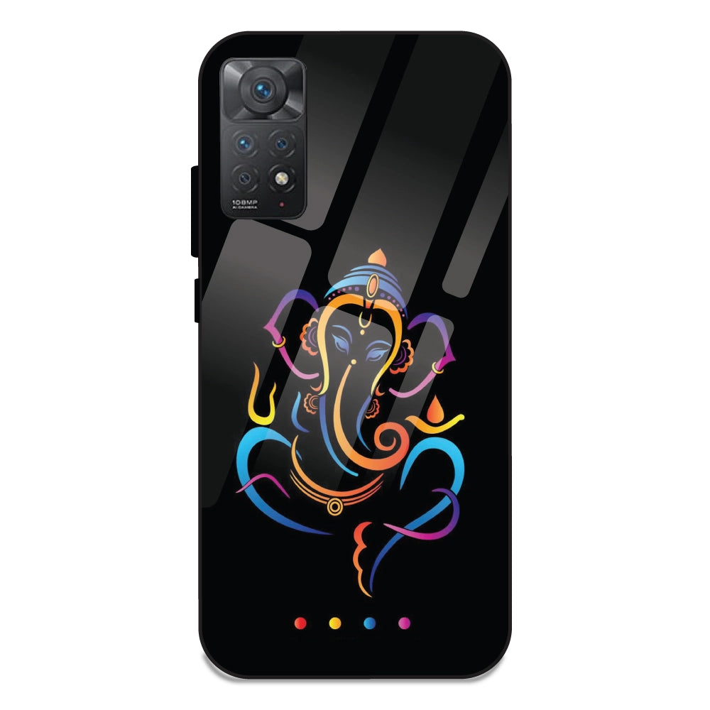 Lord Ganpati - Glass Cases For Redmi 11 Pro 4G