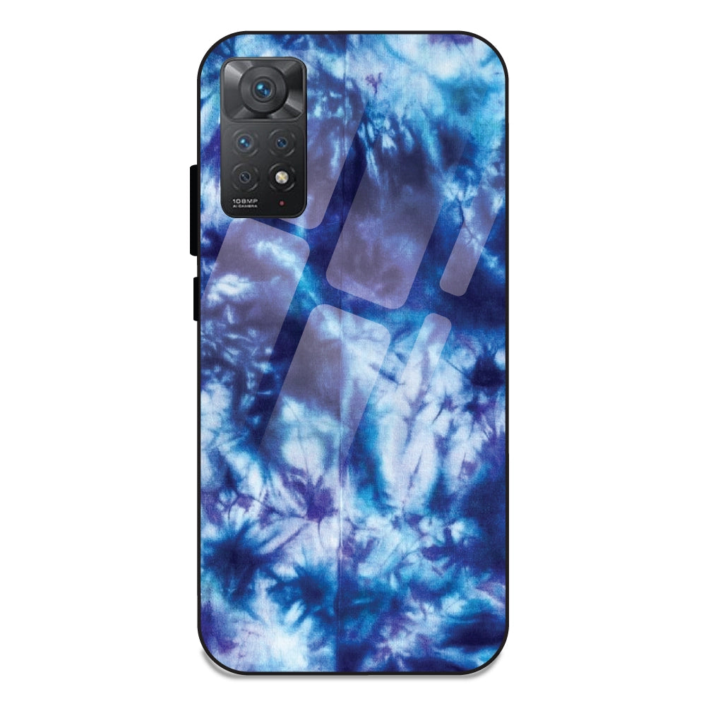Dark Blue Tie Dye - Glass Case For Redmi 11 Pro 4G