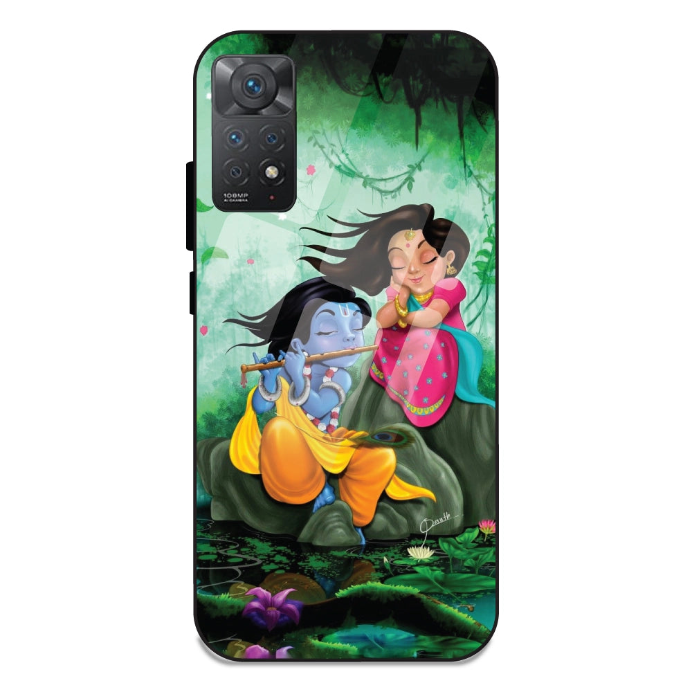 Radha Krishna - Glass Cases For Redmi 11 Pro 4G