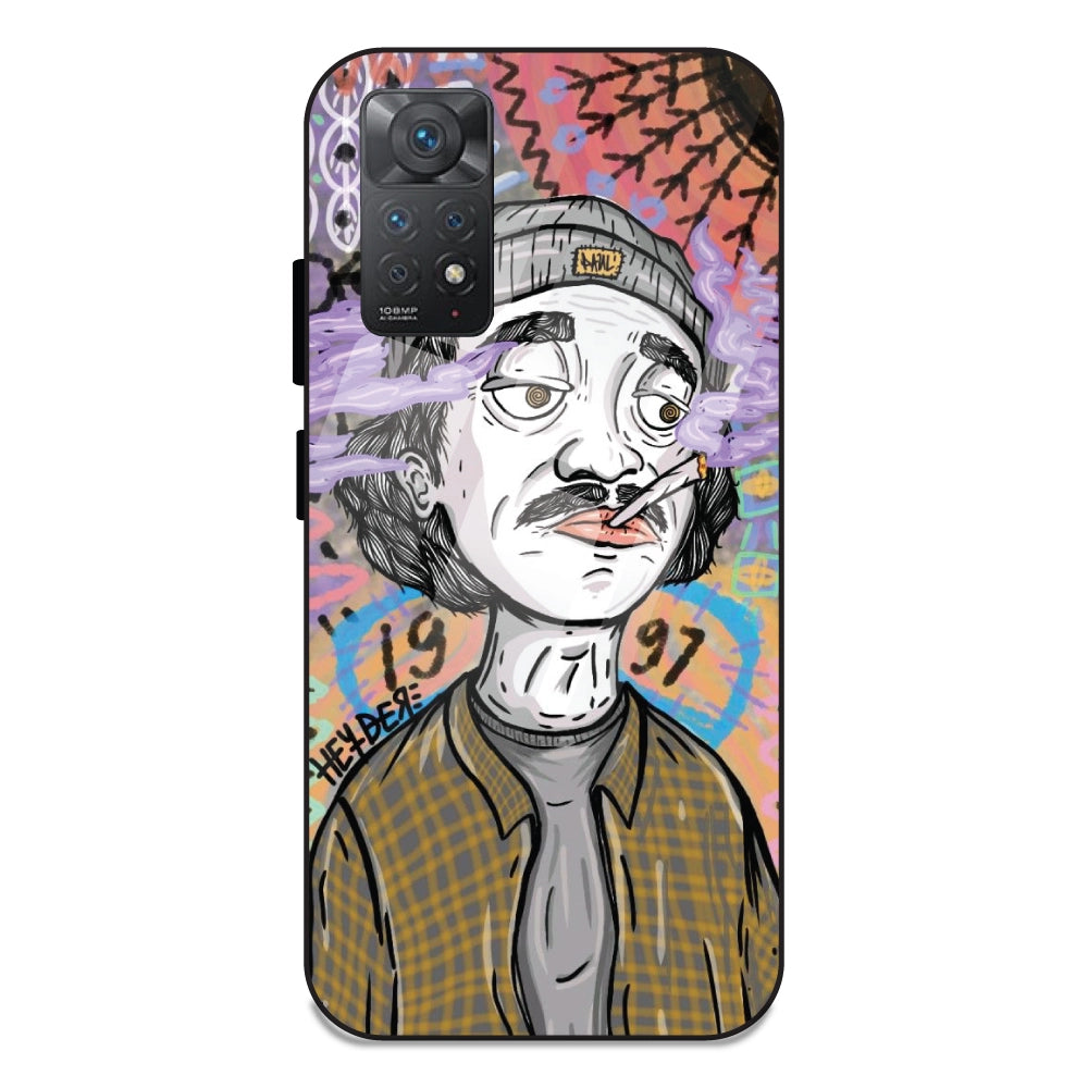 A Smoking Potrait - Glass Cases For Redmi Note 11 Pro 4G