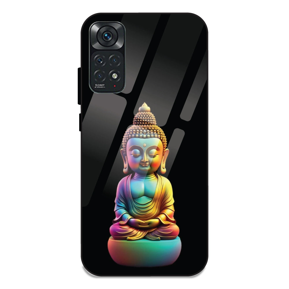 Gautam Buddha - Glass Cases For Redmi Note 11