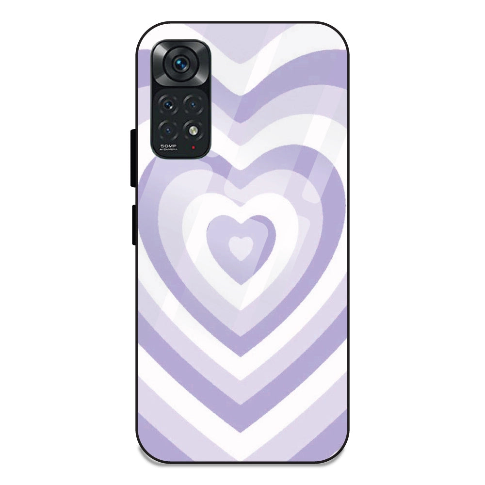 Blue Hearts - Glass Case For Redmi Note 11