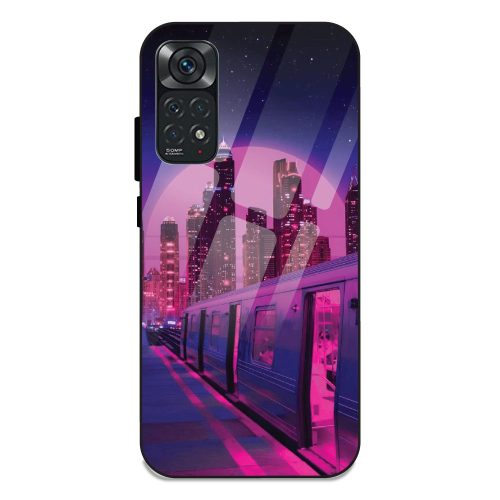 Neon City Synthwave - Glass Cases For Redmi Note 11