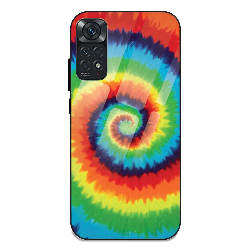 Rainbow Tie Dye - Glass Case For Redmi Note 11