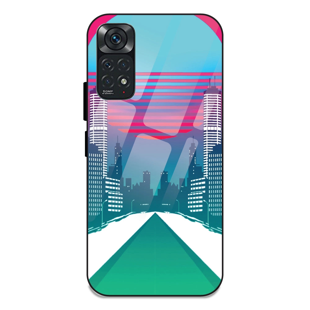 Citylight Synthwave - Glass Cases For Redmi Note 11S