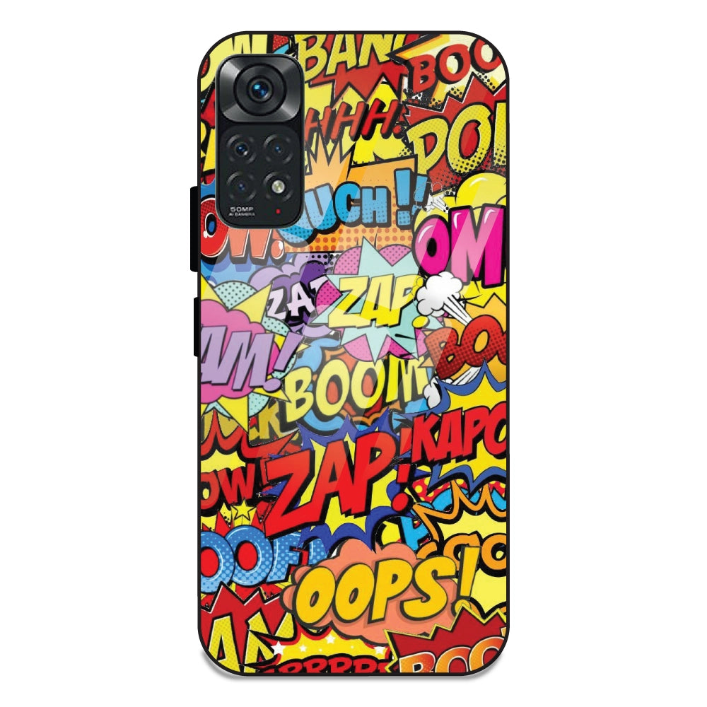 Comic Pop Art - Glass Cases For Redmi Note 11S
