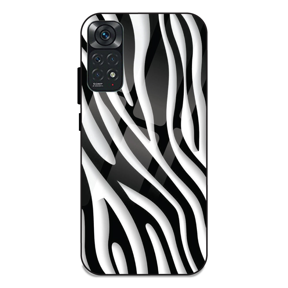 Zebra Print - Glass Case For Redmi Note 11S