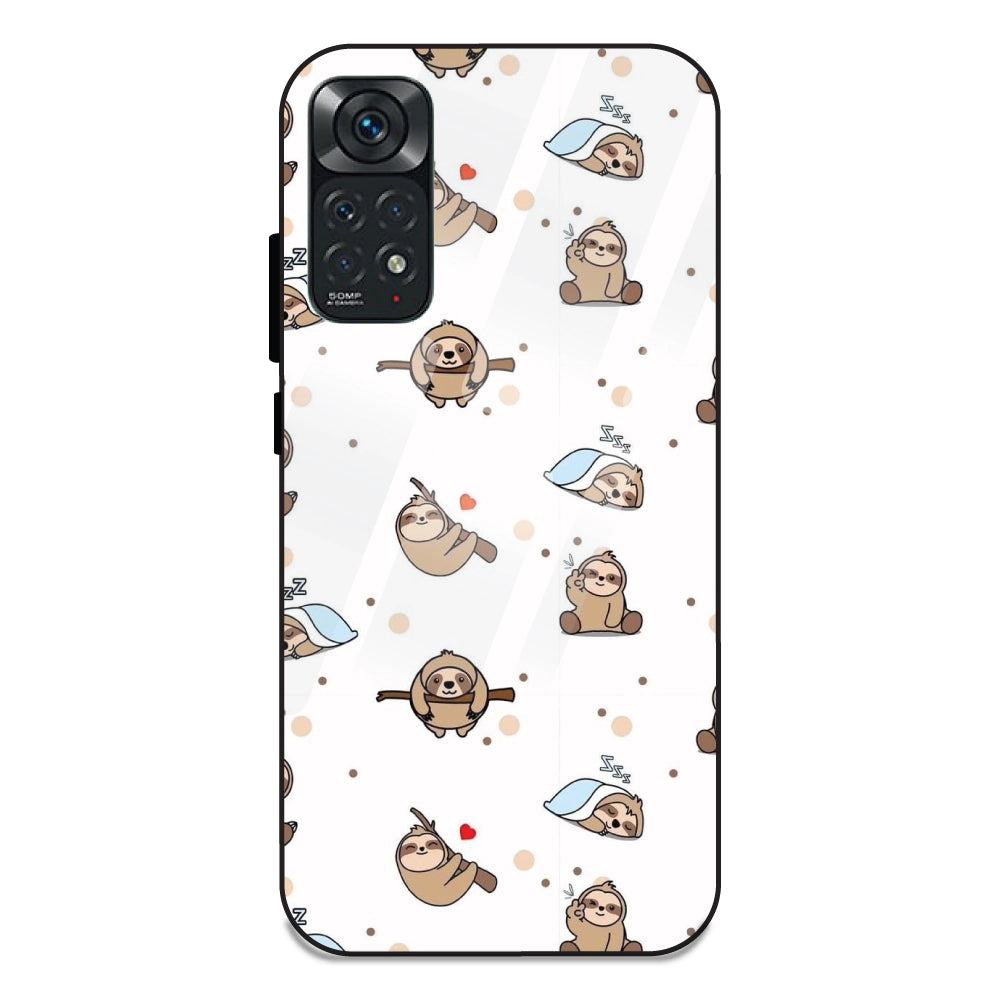 Sloths - Glass Cases For Redmi Note 11S