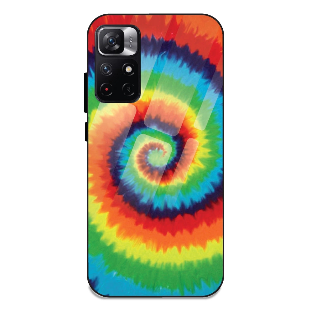 Rainbow Tie Dye - Glass Case For Redmi Note 11T