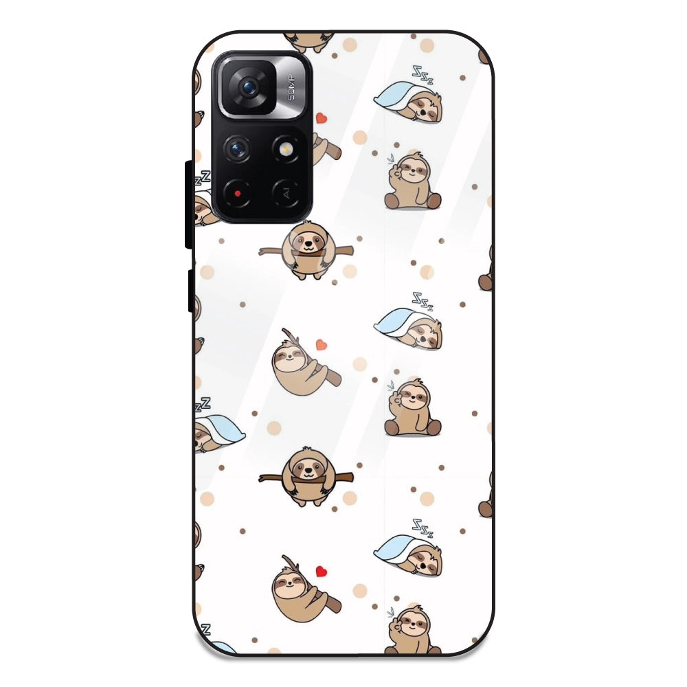 Sloths - Glass Cases For Redmi Note 11T