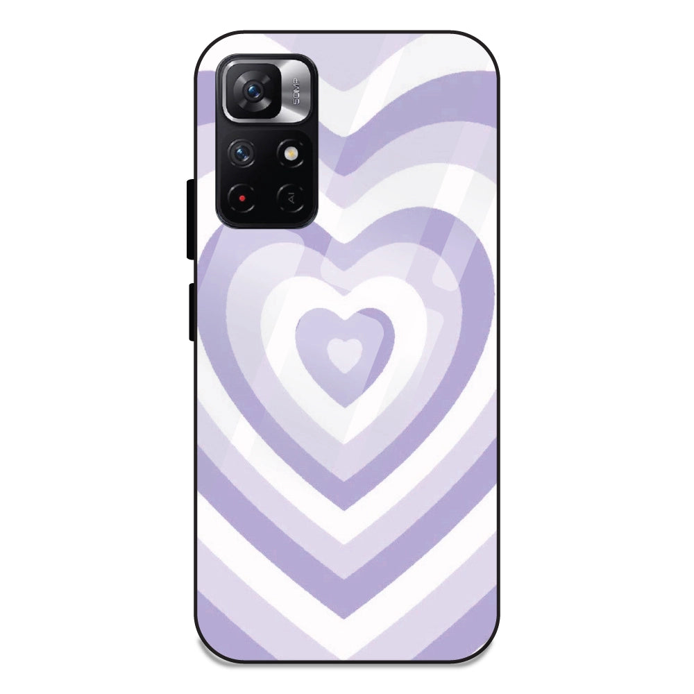 Blue Hearts - Glass Case For Redmi Note 11T