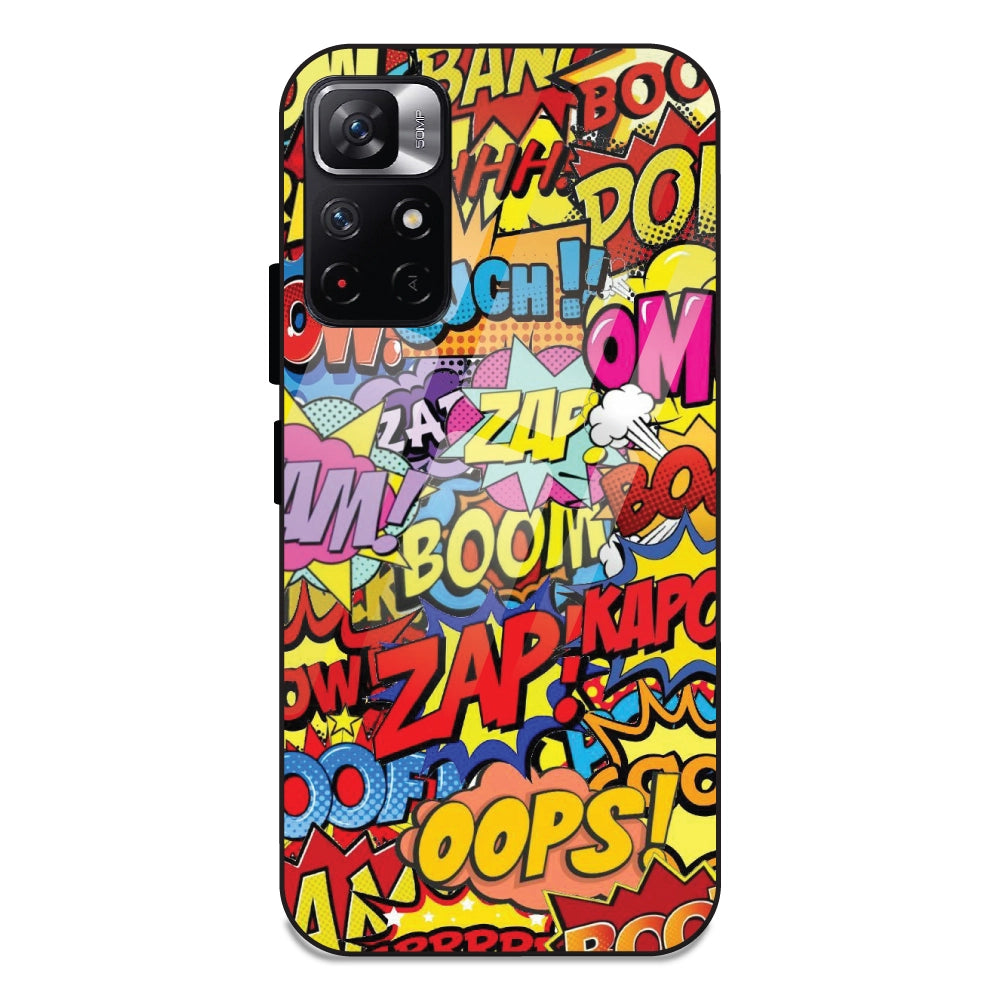 Comic Pop Art - Glass Cases For Redmi Note 11T