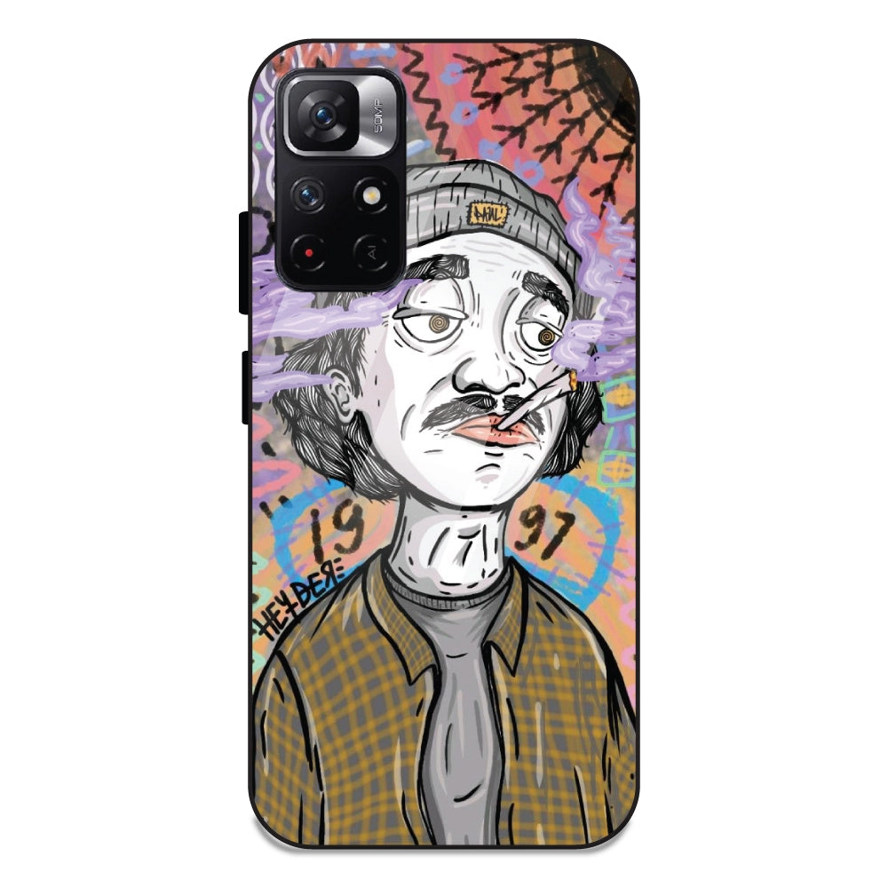 A Smoking Potrait - Glass Cases For Redmi Note 11T 5G
