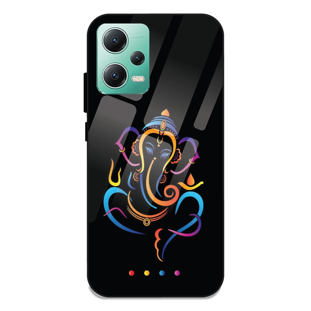 Lord Ganpati - Glass Cases For Redmi Note 12 5G