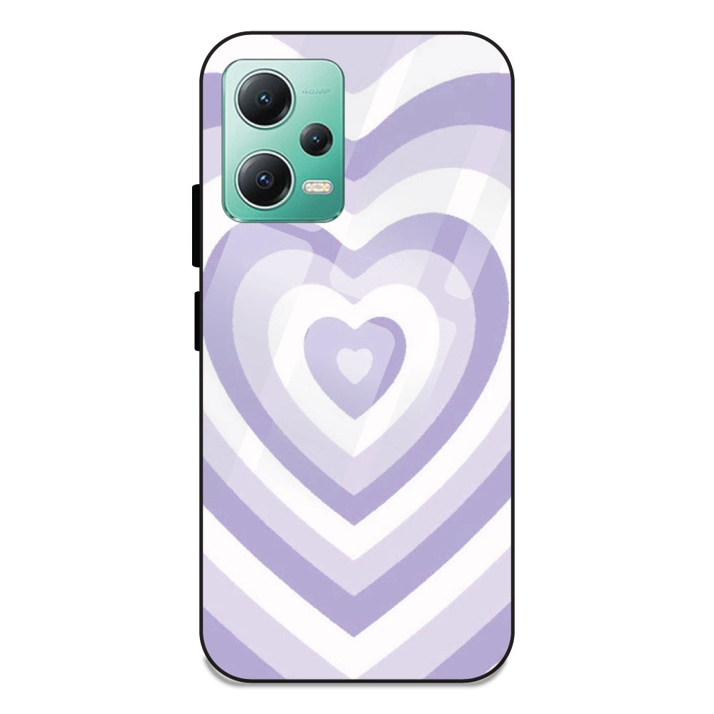 Blue Hearts - Glass Case For Redmi Note 12 5G