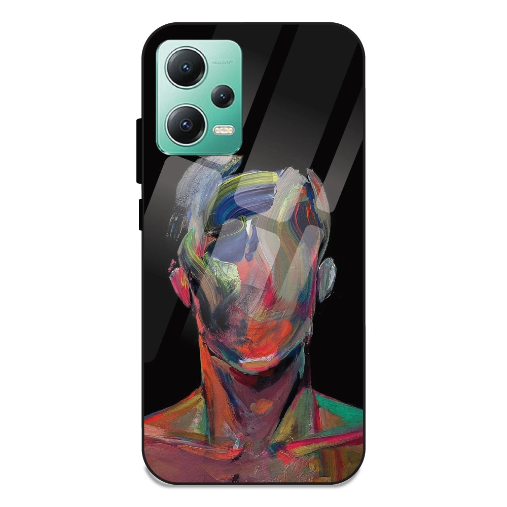 Face Oil Painting - Glass Cases For Redmi Note 12 5G