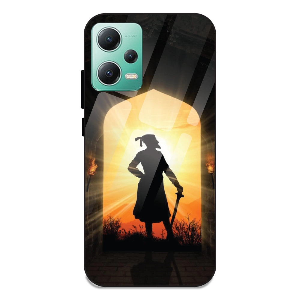 Shivaji Maharaj - Glass Cases For Redmi Note 12 5G