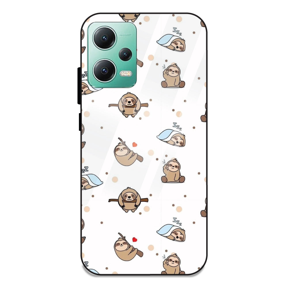Sloths - Glass Cases For Redmi Note 12 5G