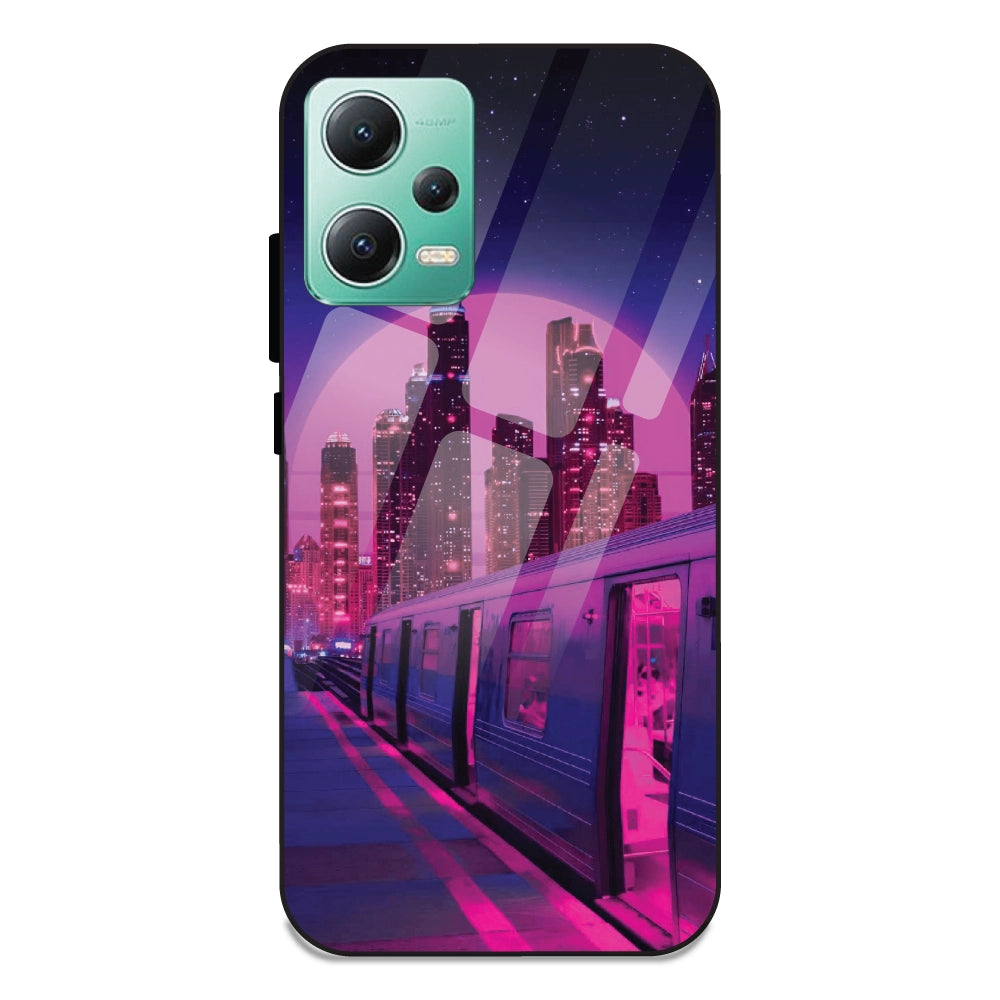 Neon City Synthwave - Glass Cases For Redmi Note 12 5G