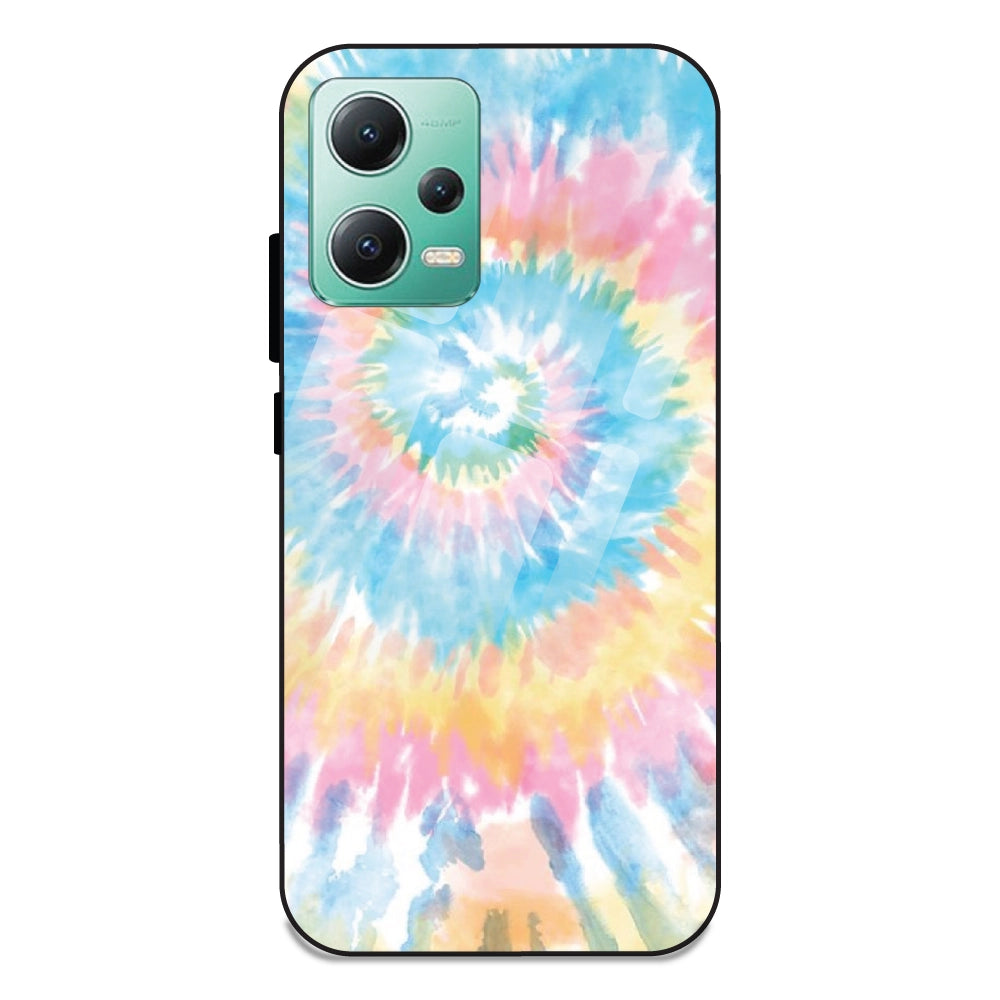 Pastel Tie Dye - Glass Case For Redmi Note 12 5G