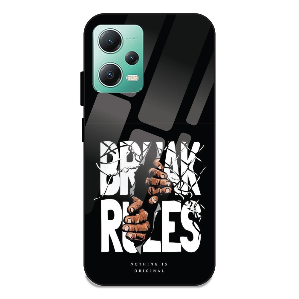 Break Rules - Glass Cases For Redmi Note 12 5G