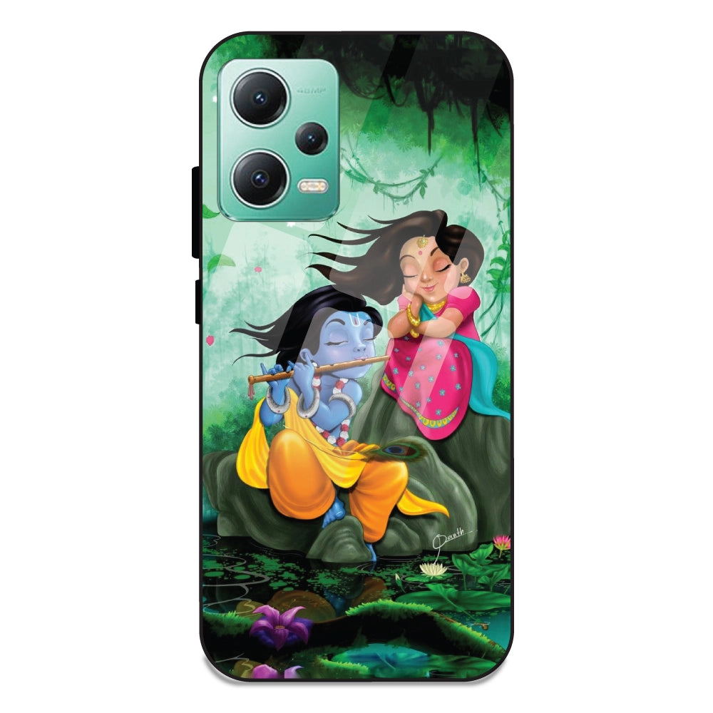 Radha Krishna - Glass Cases For Redmi Note 12 5G