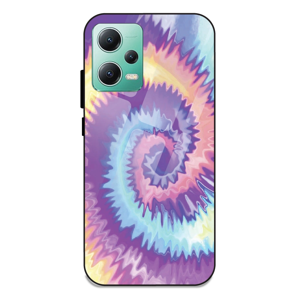 Unicorn Tie Dye - Glass Case For Redmi Note 12 5G