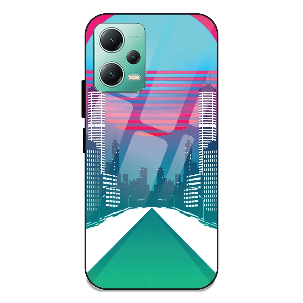 Citylight Synthwave - Glass Cases For Redmi Note 12 5G