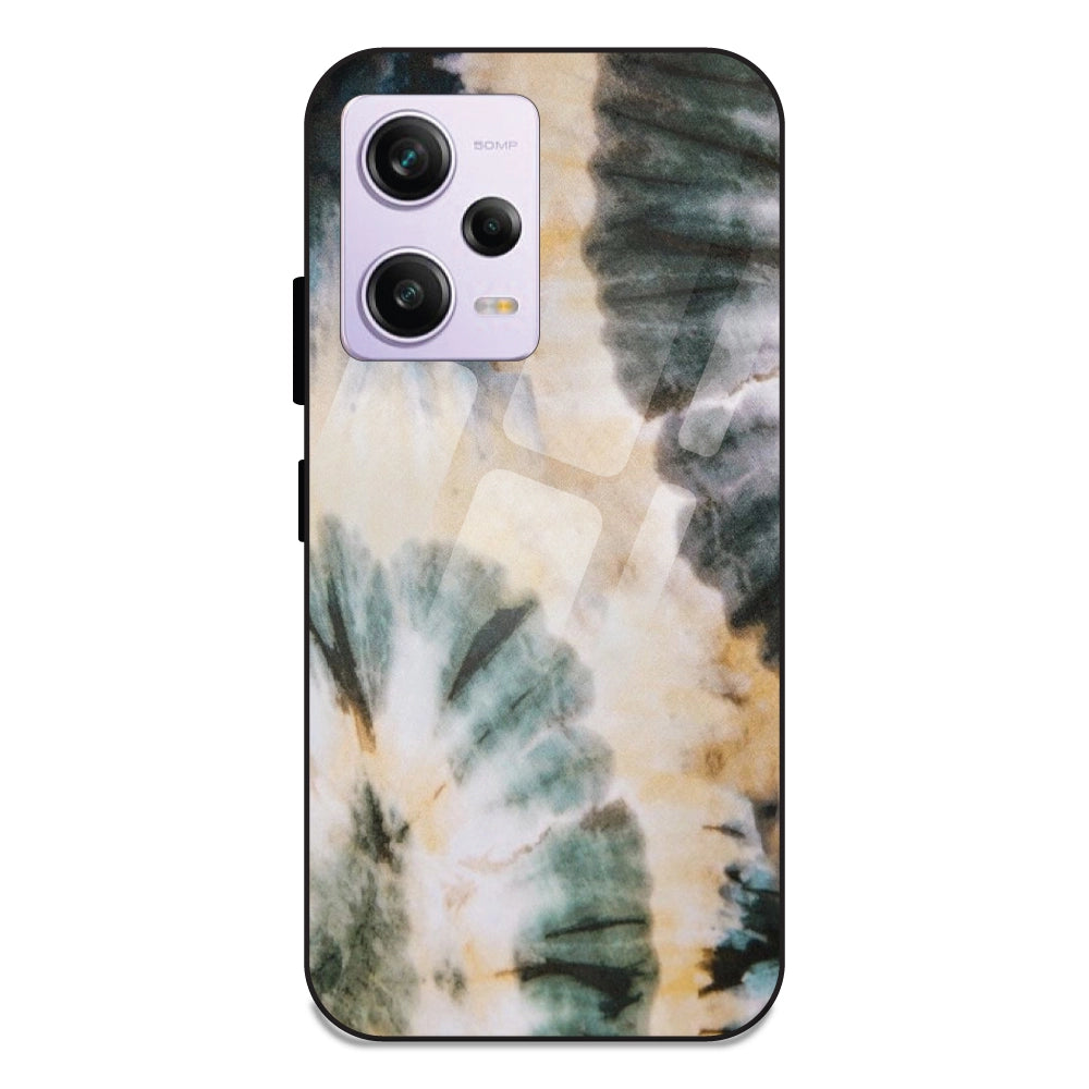 Black And Gold Tie Dye For Redmi Note 12 Pro Plus
