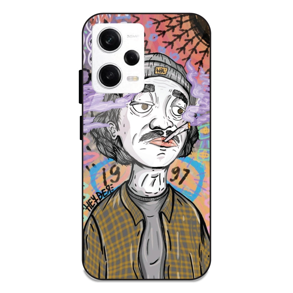 A Smoking Potrait - Glass Cases For Redmi Note 12 Pro 5G