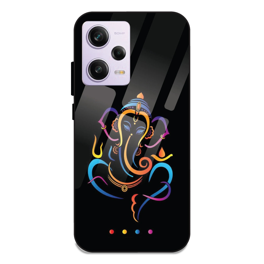 Lord Ganpati - Glass Cases For Redmi Note 12 Pro Plus