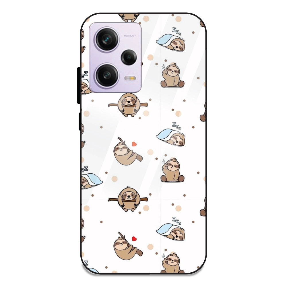 Sloths - Glass Cases For Redmi Note 12 Pro Plus