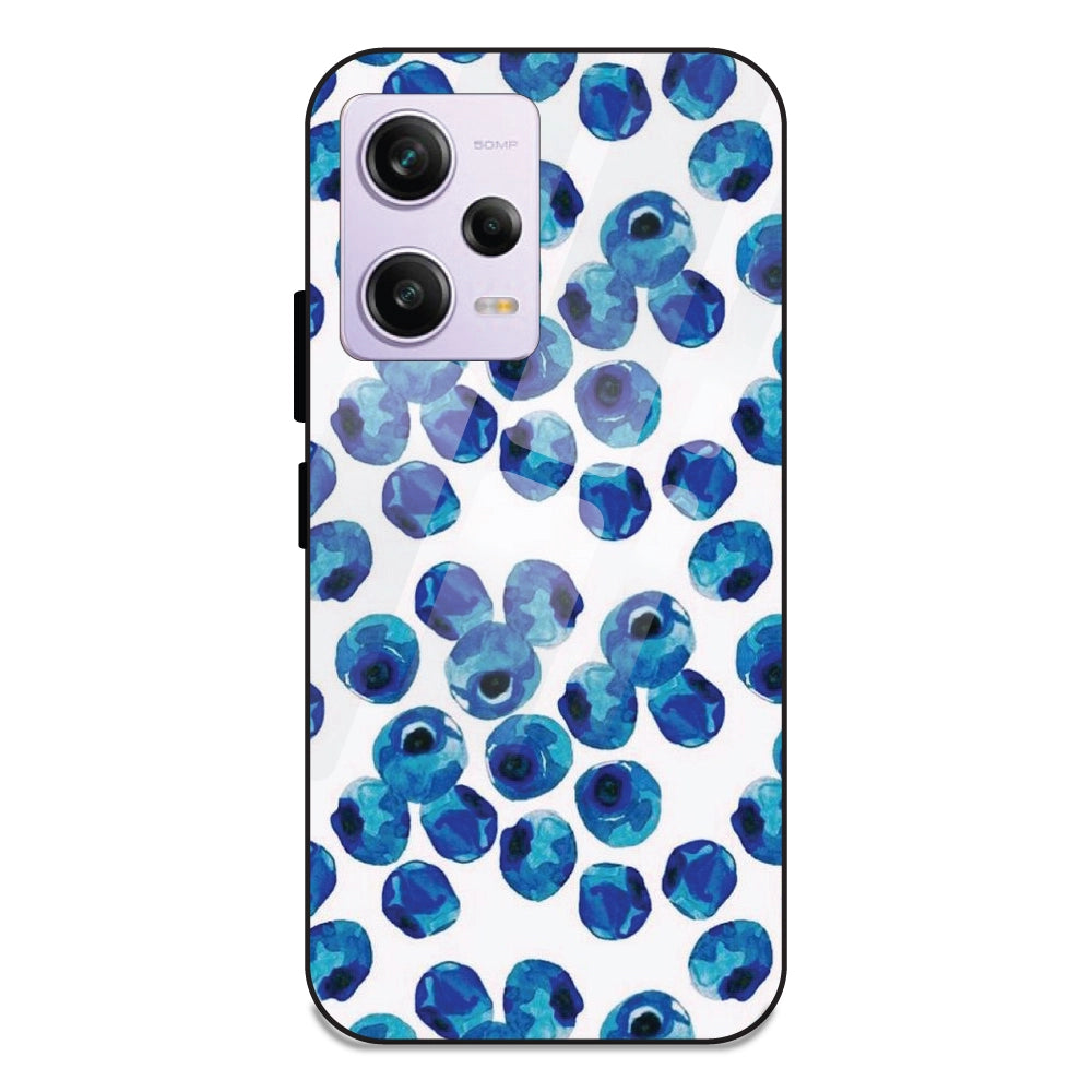 Blueberries - Glass Case For Redmi Note 12 Pro Plus